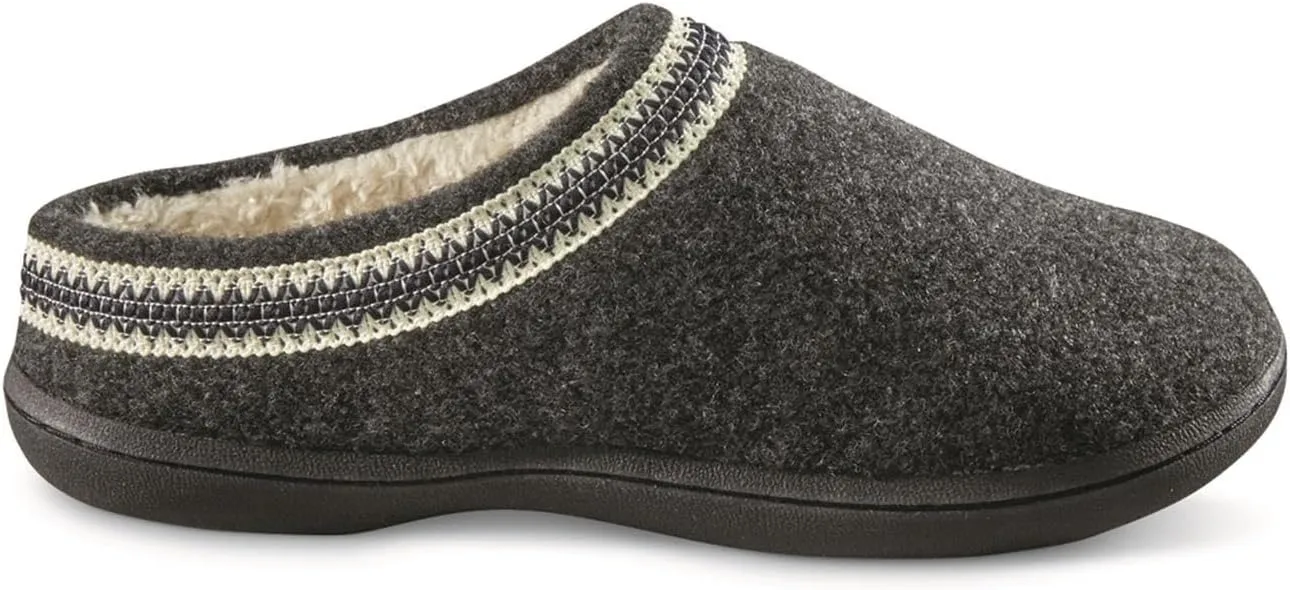 Guide Gear Women’s Wool Clog House Slippers, Indoor and Outdoor, Ladies Bedroom Slippers