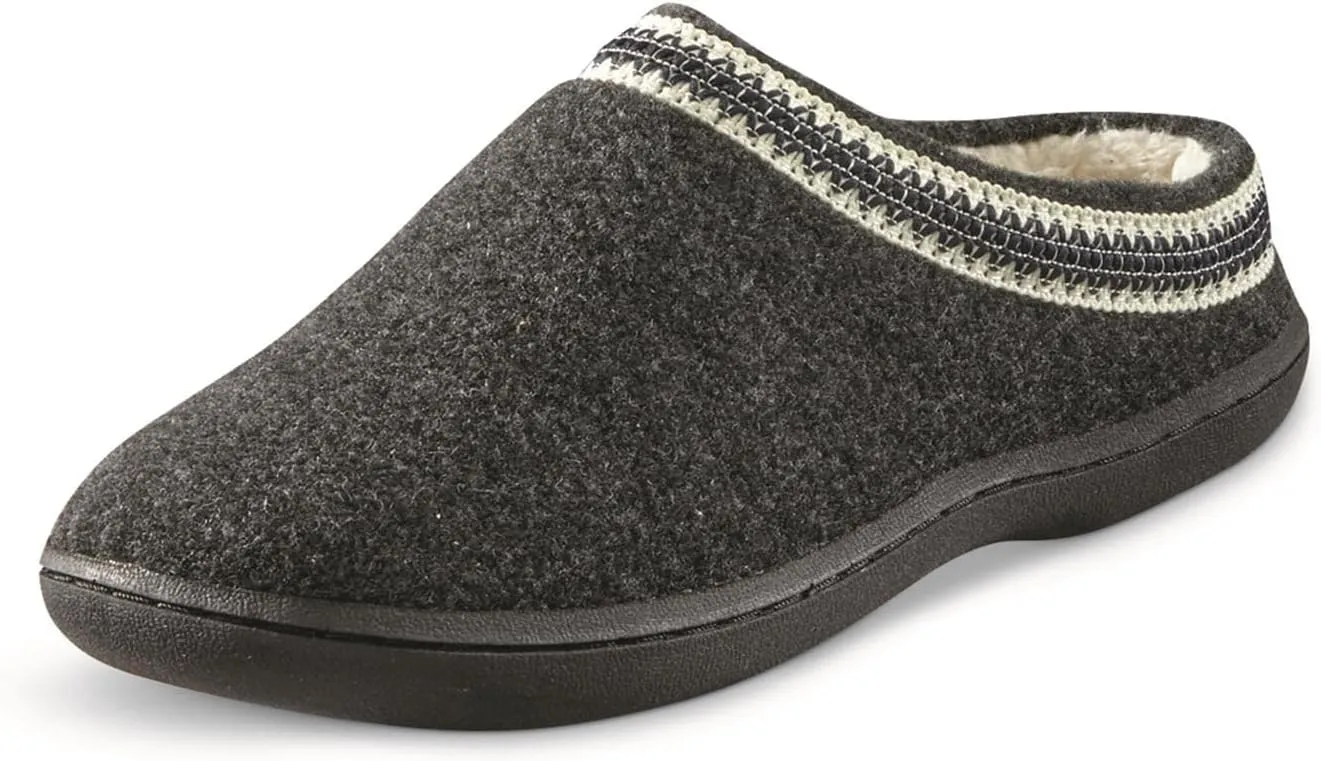 Guide Gear Women’s Wool Clog House Slippers, Indoor and Outdoor, Ladies Bedroom Slippers