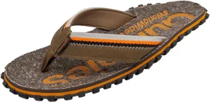 Gumbies Cairns Unisex Flip Flops with Supersoft Cotton Toe Post, Fabric Footbed & Recycled Rubber Sole - Comfort Guaranteed