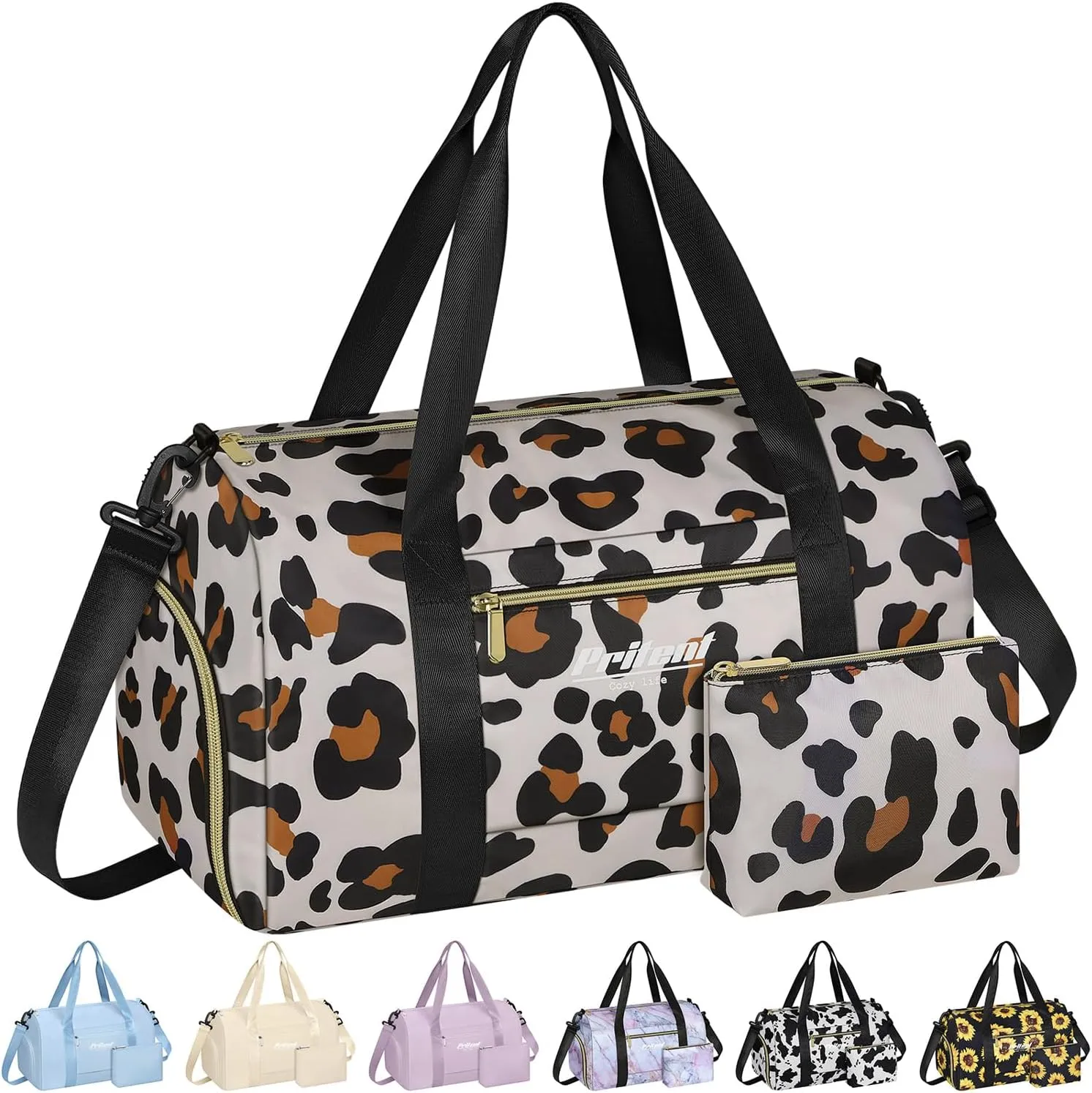 Gym Bag for Women with Shoe Compartment, Sport Gym Tote Bags Travel Duffle Bag for Hospital Yoga Maternity