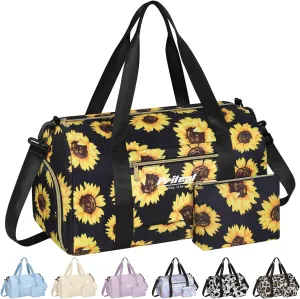 Gym Bag for Women with Shoe Compartment, Sport Gym Tote Bags Travel Duffle Bag for Hospital Yoga Maternity