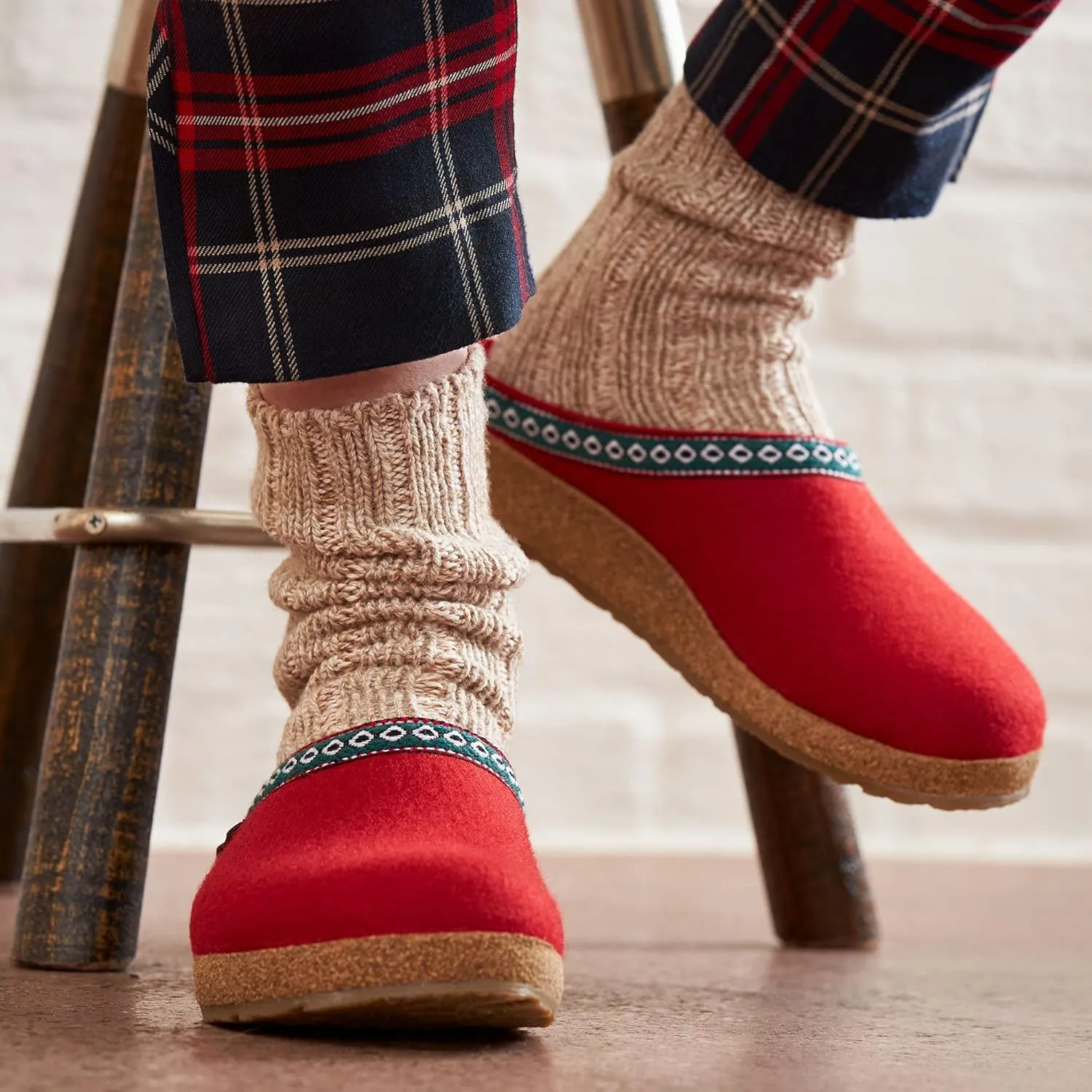 HAFLINGER GZ Felt Clogs Mules Shoes Unisex