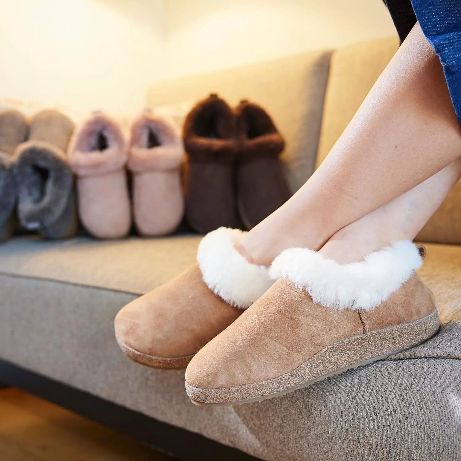 HAFLINGER Iceland Lambskin Leather Clog Unisex