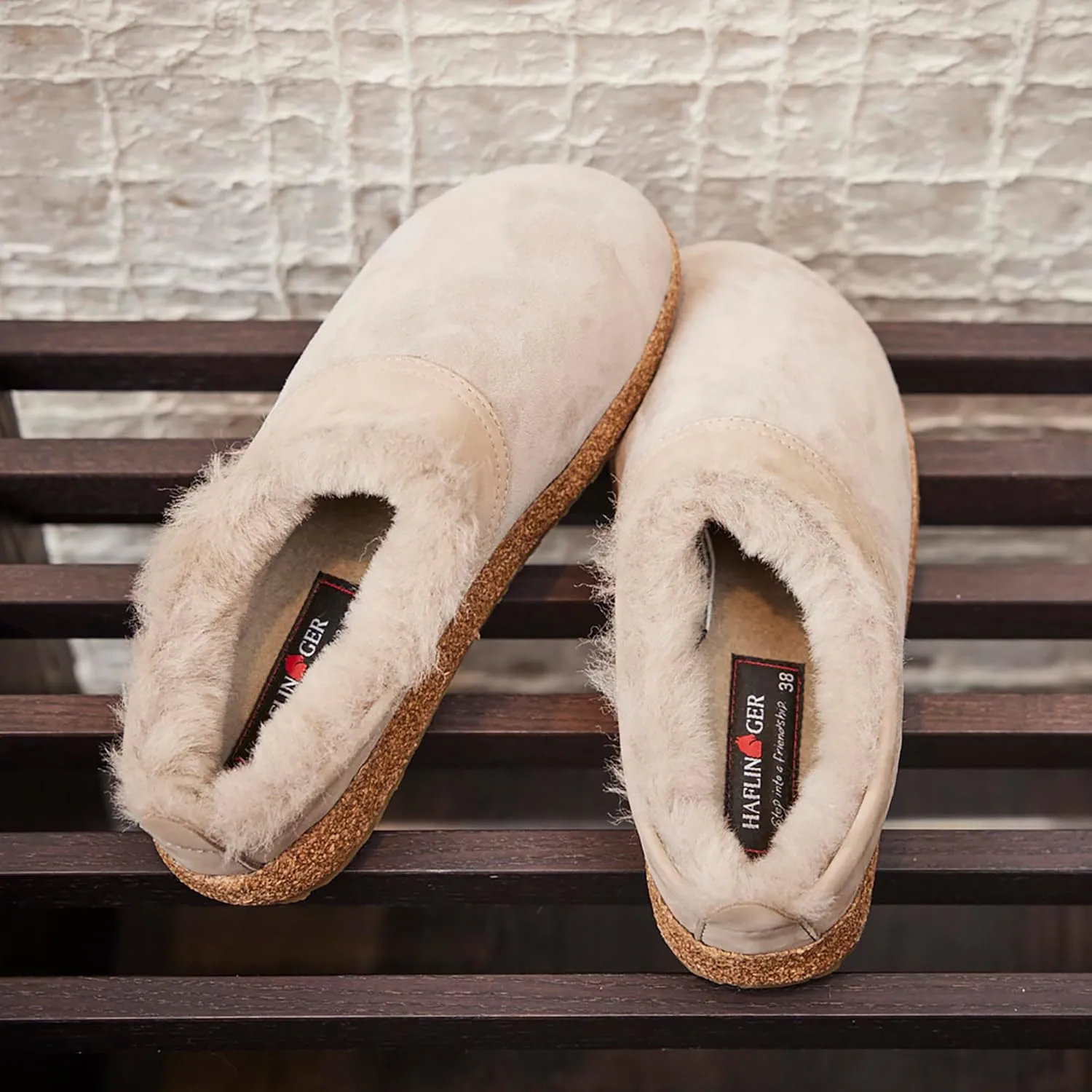 HAFLINGER Snowbird Lambskin Leather Clog Unisex