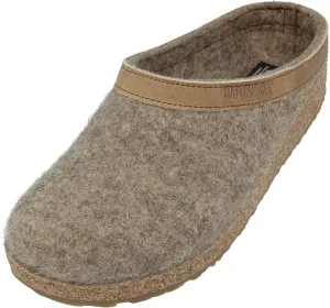 HAFLINGER Unisex's Wool felt Open Back Slippers