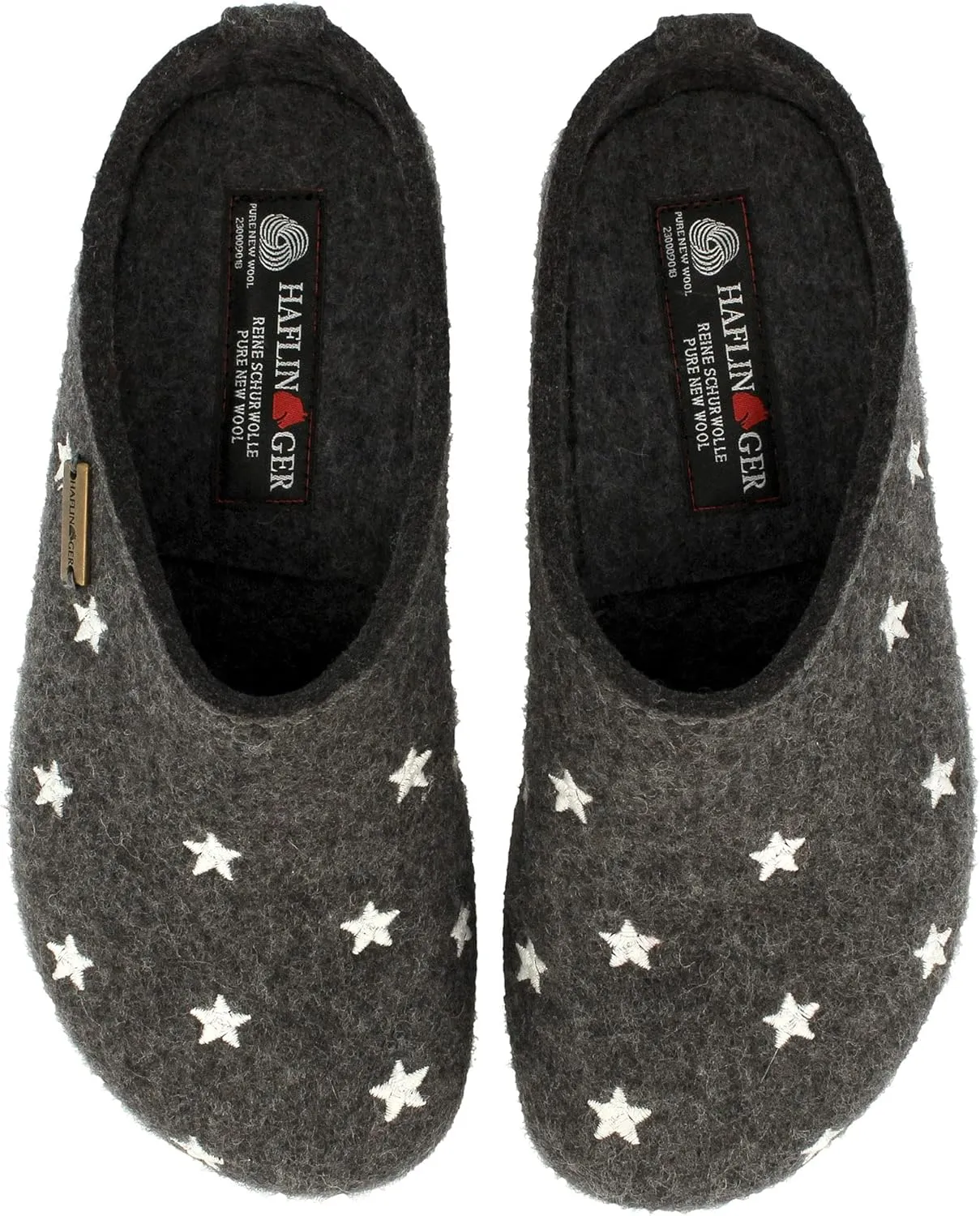 HAFLINGER Womens Grizzly Stelline Wool Felt Indoor/Outdoor Clogs