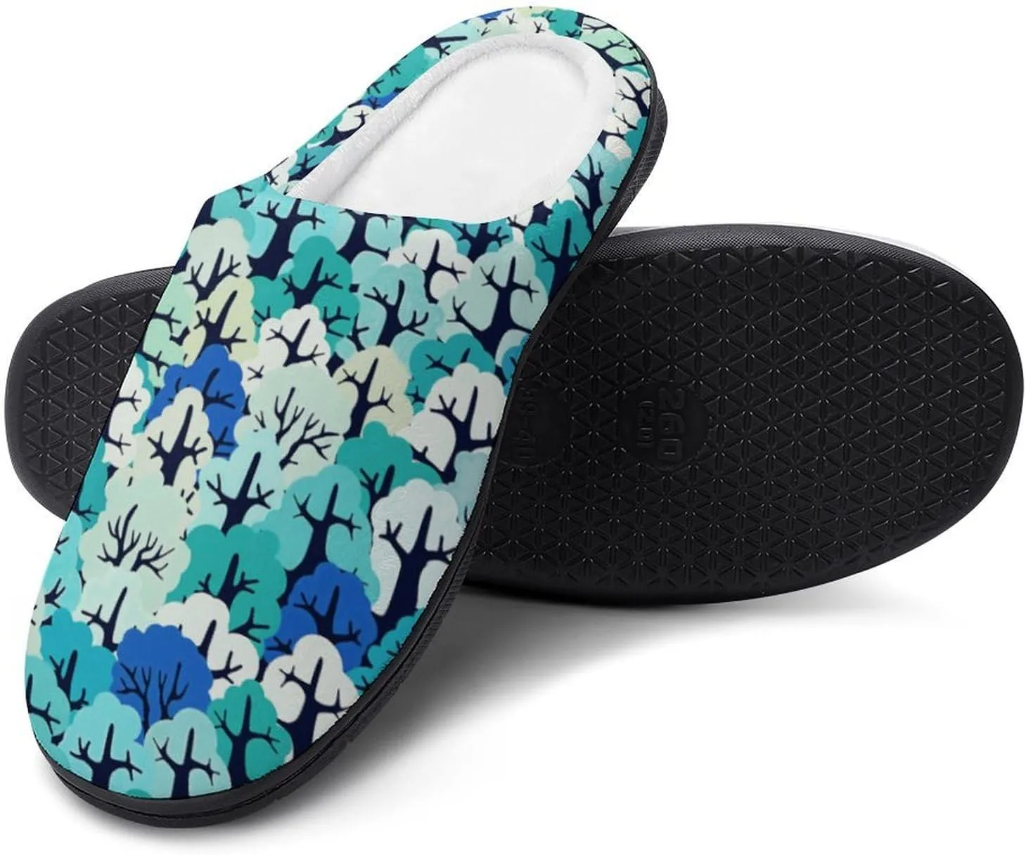 Halloween House Slippers For Woman Mens Memory Foam Bedroom Slippers Indoor Outdoor Slip-On Shoes Funny Fall Slippers