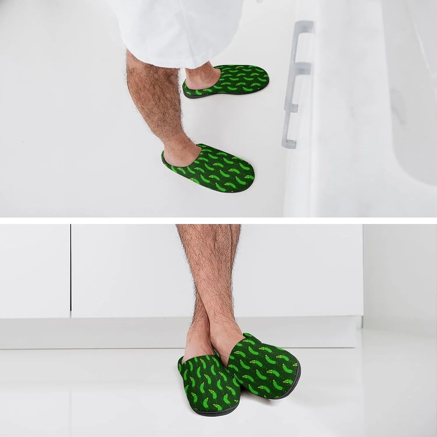 Halloween Slippers For Women Men Warm Memory Foam Cotton House Slippers Clogs Slippers Slip-On Shoes Indoors Outdoor