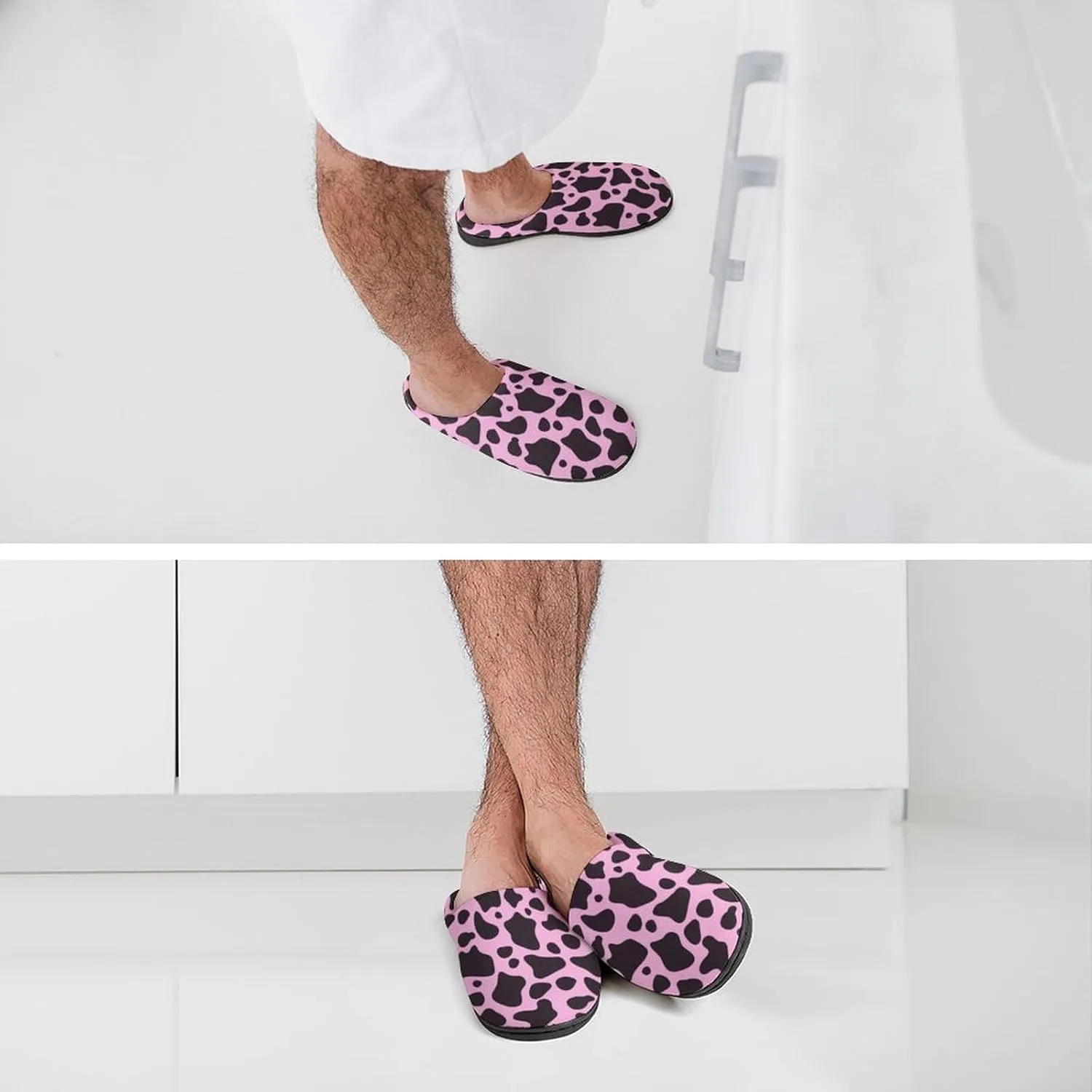 Halloween Slippers For Women Men Warm Memory Foam Cotton House Slippers Clogs Slippers Slip-On Shoes Indoors Outdoor