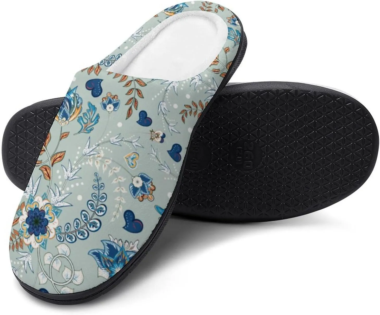 Halloween Slippers For Women Men Warm Memory Foam Cotton House Slippers Clogs Slippers Slip-On Shoes Indoors Outdoor