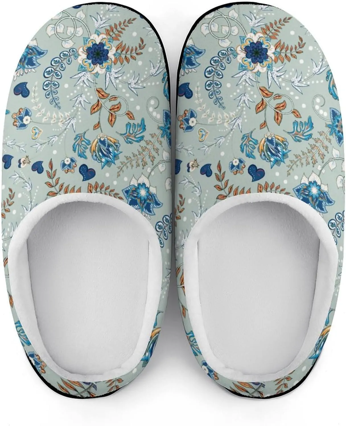 Halloween Slippers For Women Men Warm Memory Foam Cotton House Slippers Clogs Slippers Slip-On Shoes Indoors Outdoor