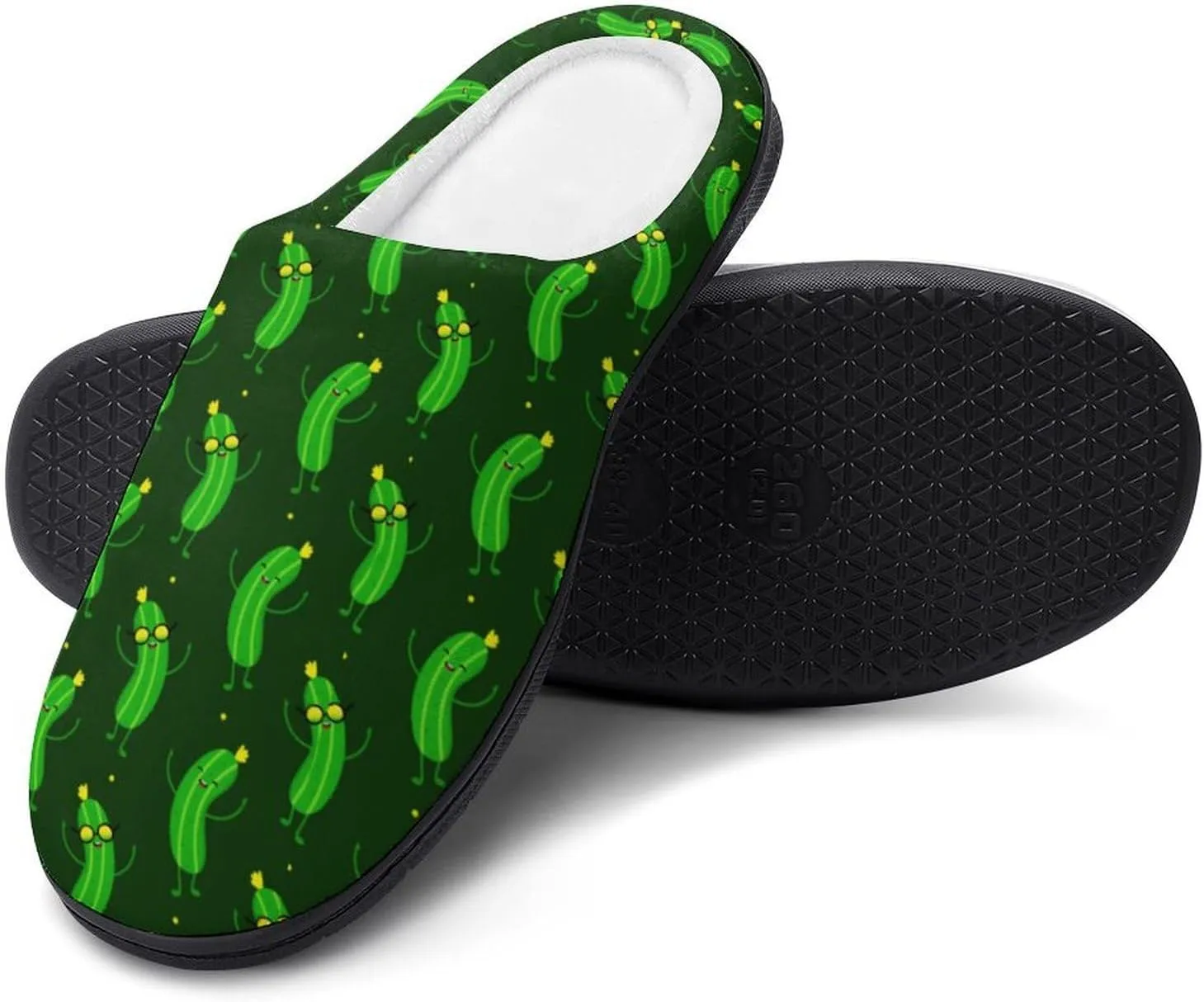 Halloween Slippers For Women Men Warm Memory Foam Cotton House Slippers Clogs Slippers Slip-On Shoes Indoors Outdoor
