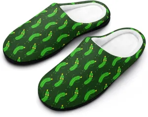 Halloween Slippers For Women Men Warm Memory Foam Cotton House Slippers Clogs Slippers Slip-On Shoes Indoors Outdoor