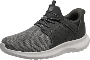 Hands Free Slip On Shoes for Men Walking Casual Sneaker Arch Support Memory Foam Mesh Light Cushioning Fashion Breathable Stylish Black White Tan Grey