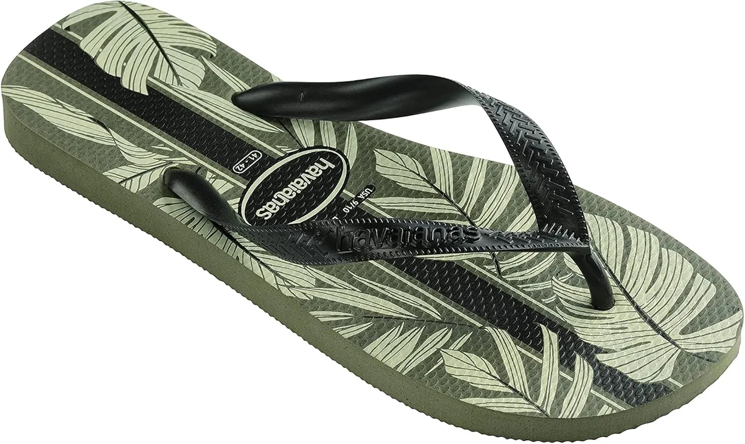 Havaianas Men's Aloha Sandal - Tropical Leaves Flip Flops