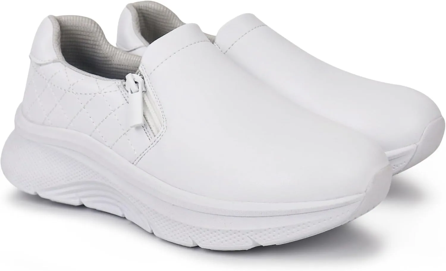Hawkwell Women's Slip On Arch Support Comfortable Nurse Shoes Slip Resistant Lightweight Work Shoes
