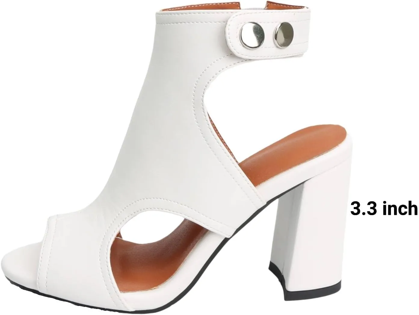 Heels for Women Peep Toe Booties Dressy Sandals Block heel Gliadiator Shoes