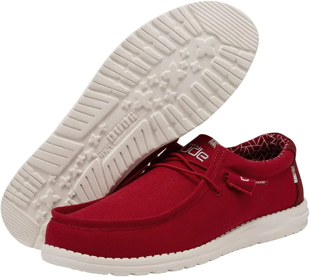 Hey Dude Men's All Wally Styles | Men’s Shoes | Men's Lace Up Loafers | Comfortable & Light-Weight