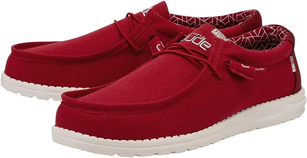 Hey Dude Men's All Wally Styles | Men’s Shoes | Men's Lace Up Loafers | Comfortable & Light-Weight