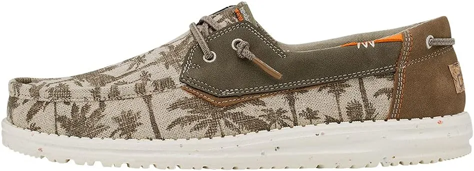 Hey Dude Men's Wally Funk Mossy Oak Original Bottomland Camo | Men's Shoes | Men's Slip On Loafers | Comfortable & Light-Weight