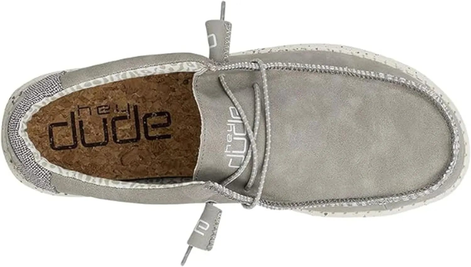 Hey Dude Men's Wally Recycled Leather | Men’s Shoes | Men's Lace Up Loafers | Comfortable & Light-Weight