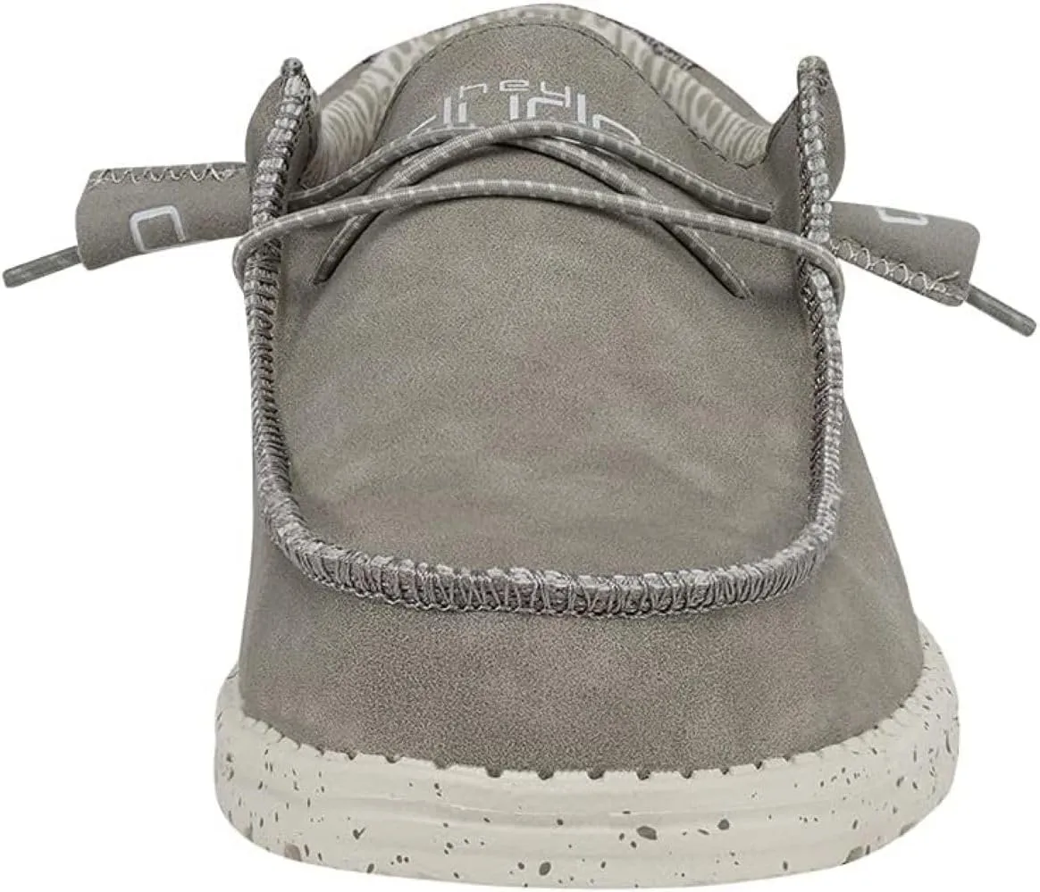Hey Dude Men's Wally Recycled Leather | Men’s Shoes | Men's Lace Up Loafers | Comfortable & Light-Weight