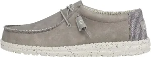 Hey Dude Men's Wally Recycled Leather | Men’s Shoes | Men's Lace Up Loafers | Comfortable & Light-Weight