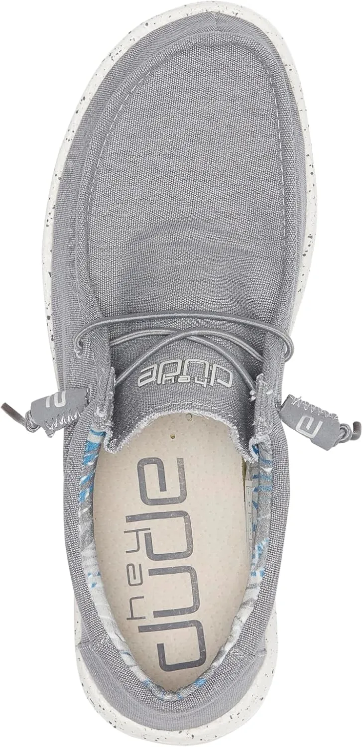 Hey Dude Men's Wally Sox | Men’s Shoes | Men's Lace Up Loafers | Comfortable & Light-Weight