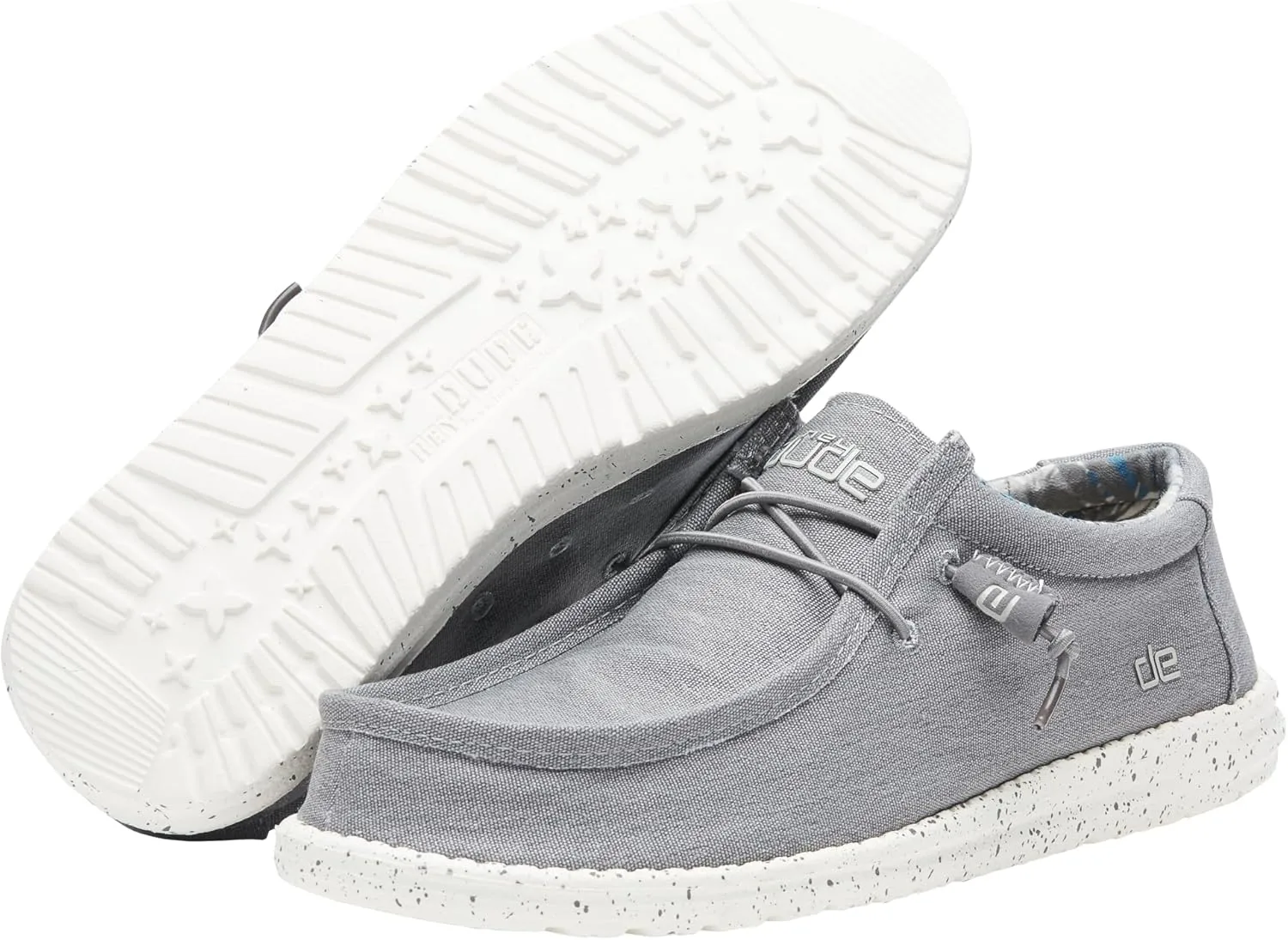 Hey Dude Men's Wally Sox | Men’s Shoes | Men's Lace Up Loafers | Comfortable & Light-Weight