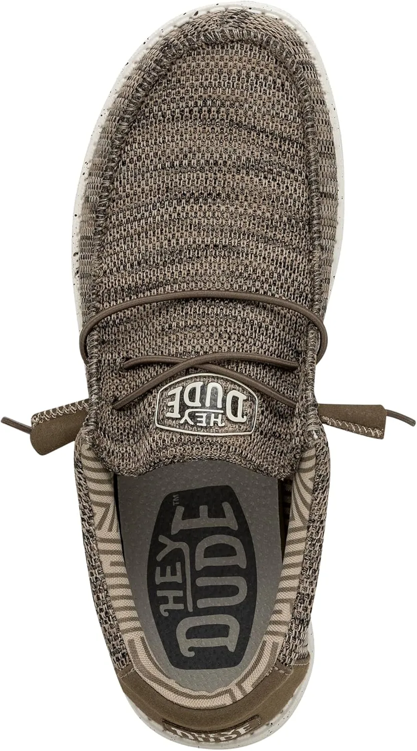 Hey Dude Men's Wally Sox | Men’s Shoes | Men's Lace Up Loafers | Comfortable & Light-Weight