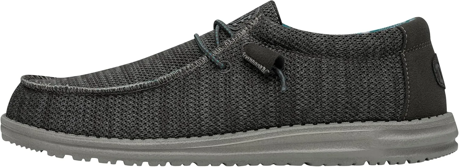 Hey Dude Men's Wally Sox | Men’s Shoes | Men's Lace Up Loafers | Comfortable & Light-Weight