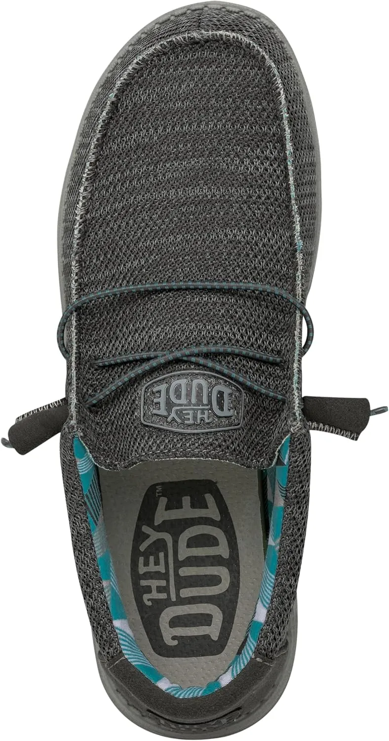 Hey Dude Men's Wally Sox | Men’s Shoes | Men's Lace Up Loafers | Comfortable & Light-Weight