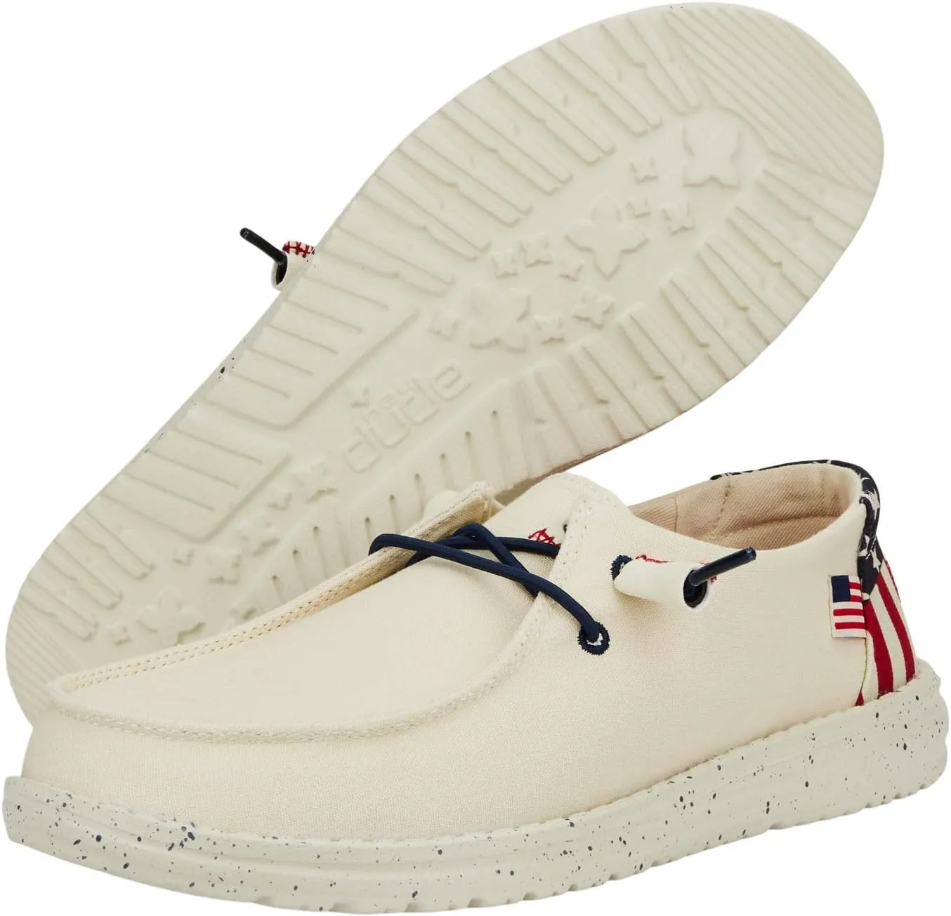 Hey Dude Wendy Americana Splatter, Women’s Shoes, Women’s Slip-on Loafers, Comfortable & Light-Weight