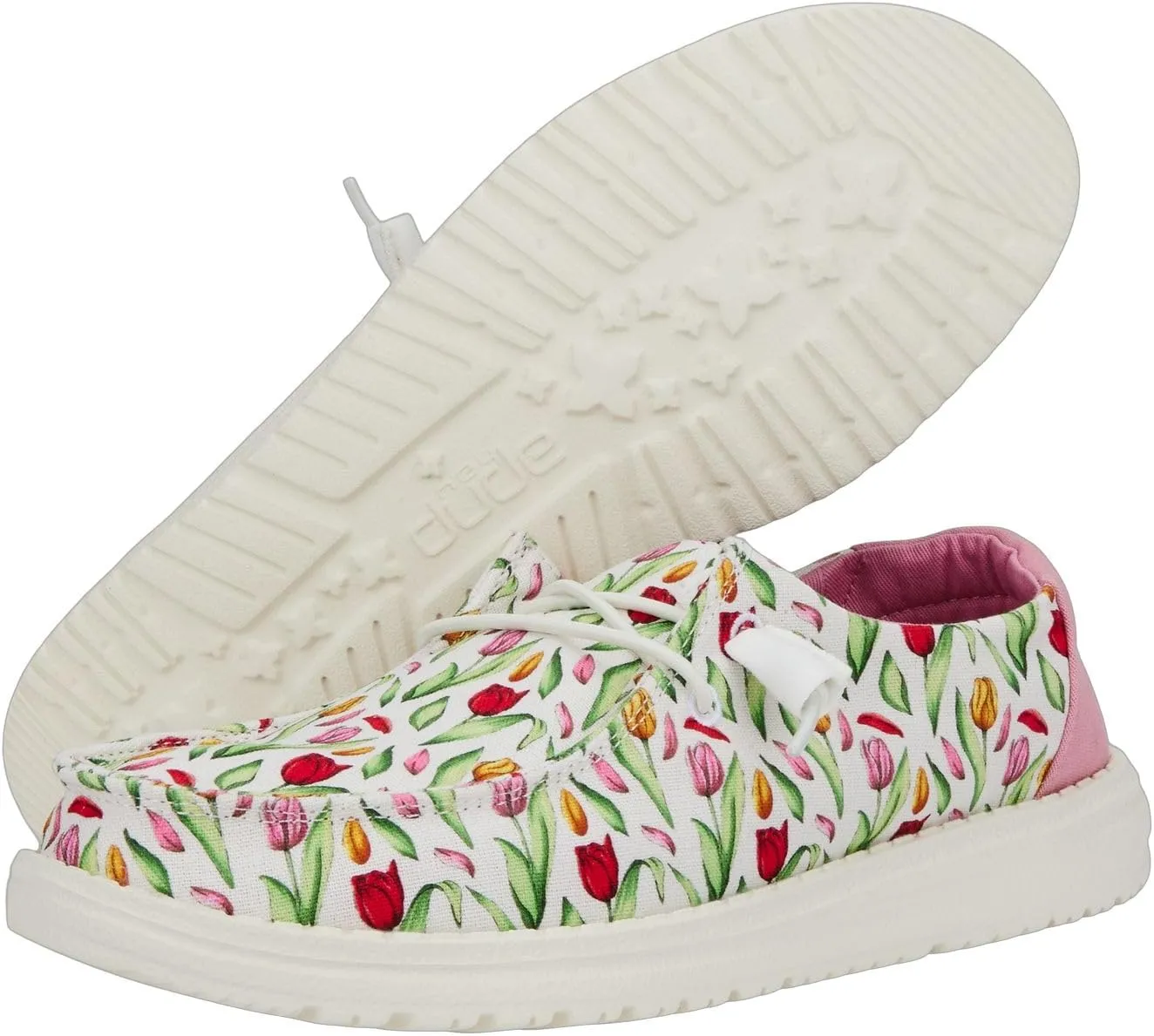 Hey Dude Women's Wendy Tulip Bouquet | Women's Shoes | Women's Slip On Loafers | Comfortable & Light-Weight