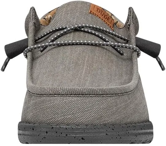 HEYDUDE Men's Wally Washed Canvas, Men’s Shoes, Slip-on Loafers, Comfortable & Light-Weight
