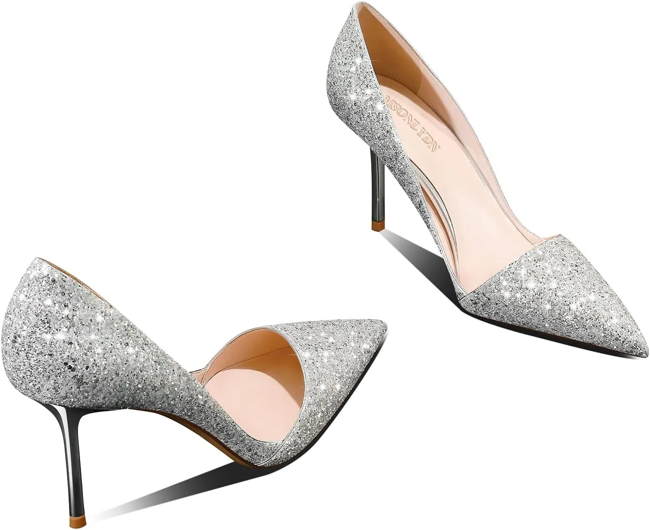 High Heel Pointed-Toe Pumps - Sexy Slip-On Stiletto Heel Shoes for Women, Perfect for Parties and Daily Wear,3.35IN