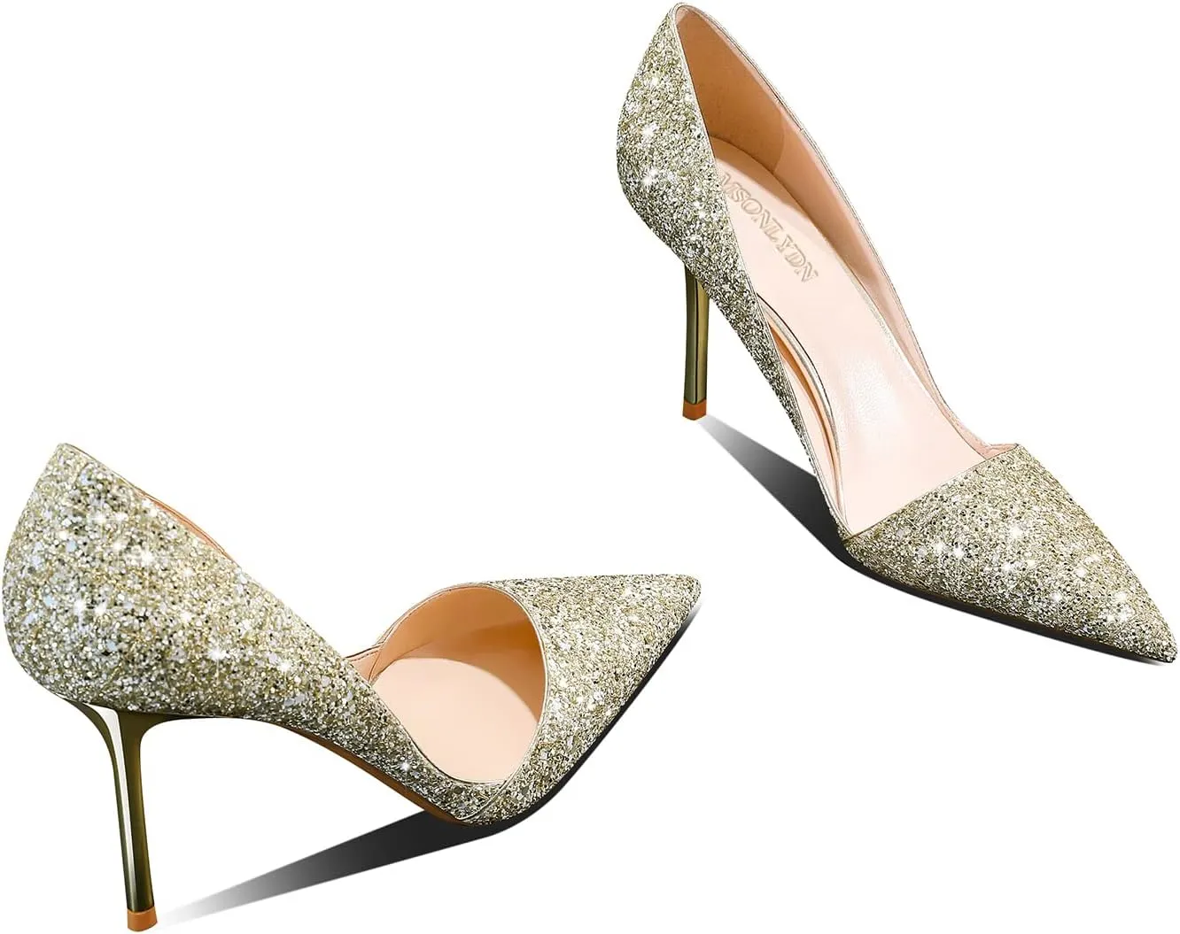 High Heel Pointed-Toe Pumps - Sexy Slip-On Stiletto Heel Shoes for Women, Perfect for Parties and Daily Wear,3.35IN