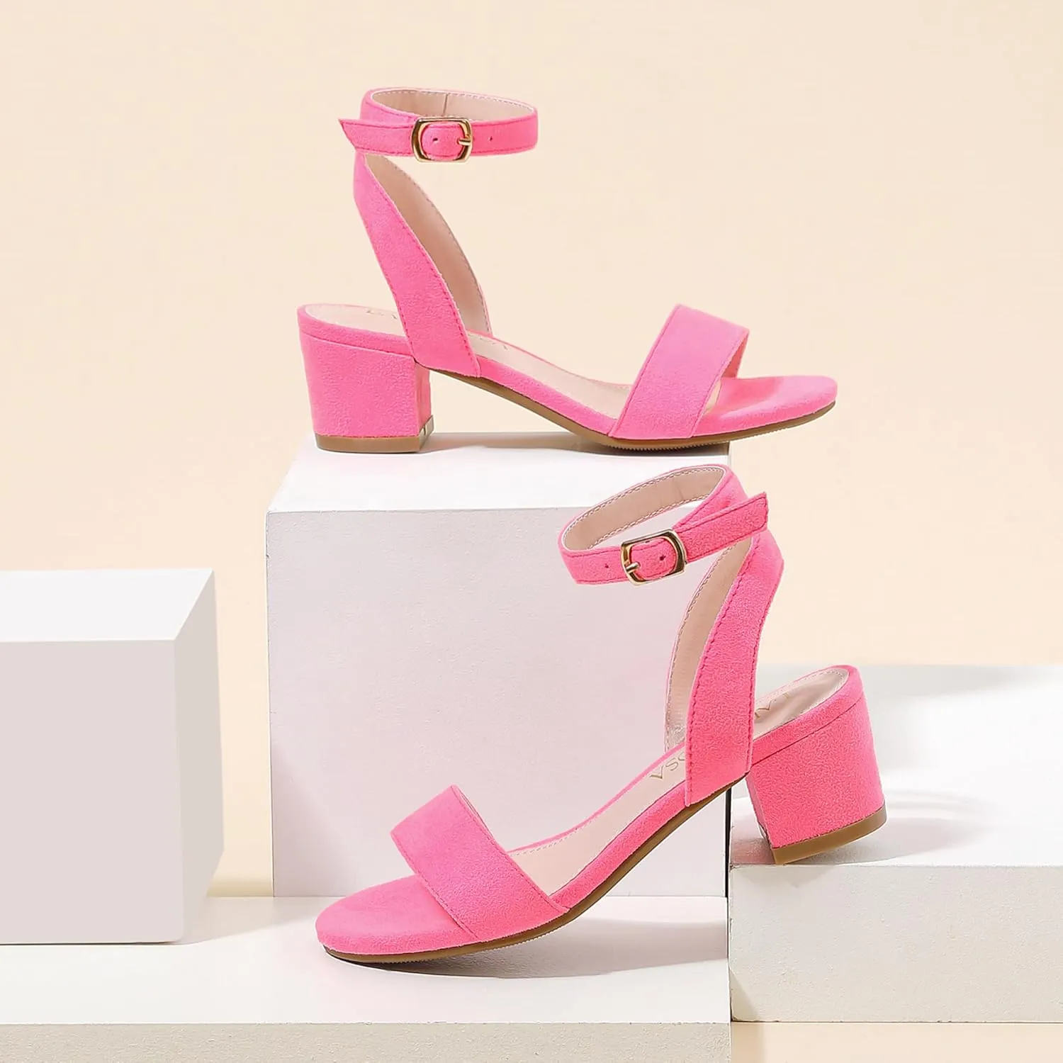 High Heels for Kids Open Toe Dress Shoes for Girls Ankle Strap Pump Shoes Flower Girl Sandals Wedding Party for Little Big Kids