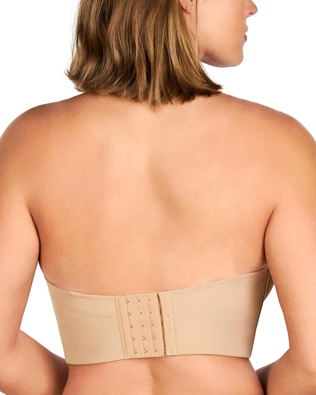 HSIA Longline Strapless Bras for Women Large Bust - Supportive Comfortable Grippy Corset Bandeau Plus Size