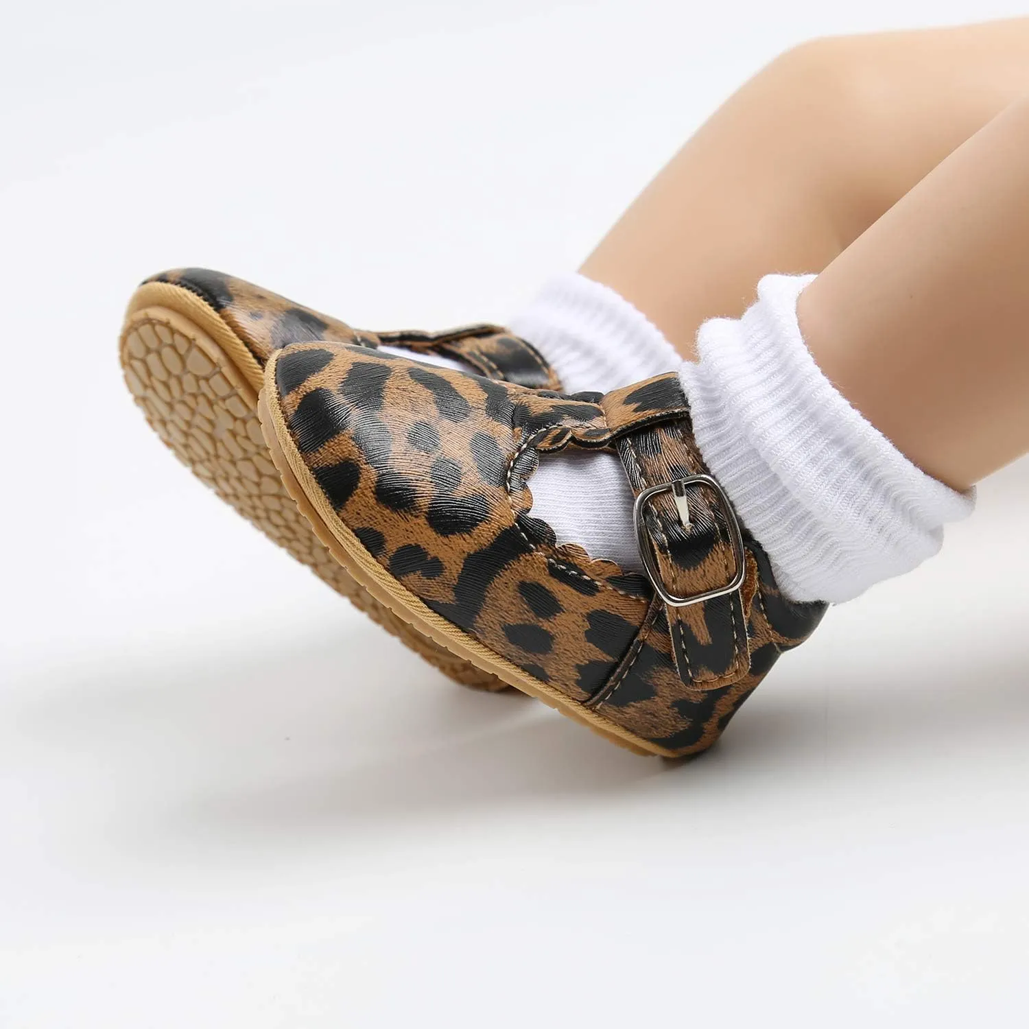 Infant Baby Girls Mary Jane Non-Slip Soft Sole Bowknot Princess Newborn Infant Toddler First Walker Cirb Dress Shoes