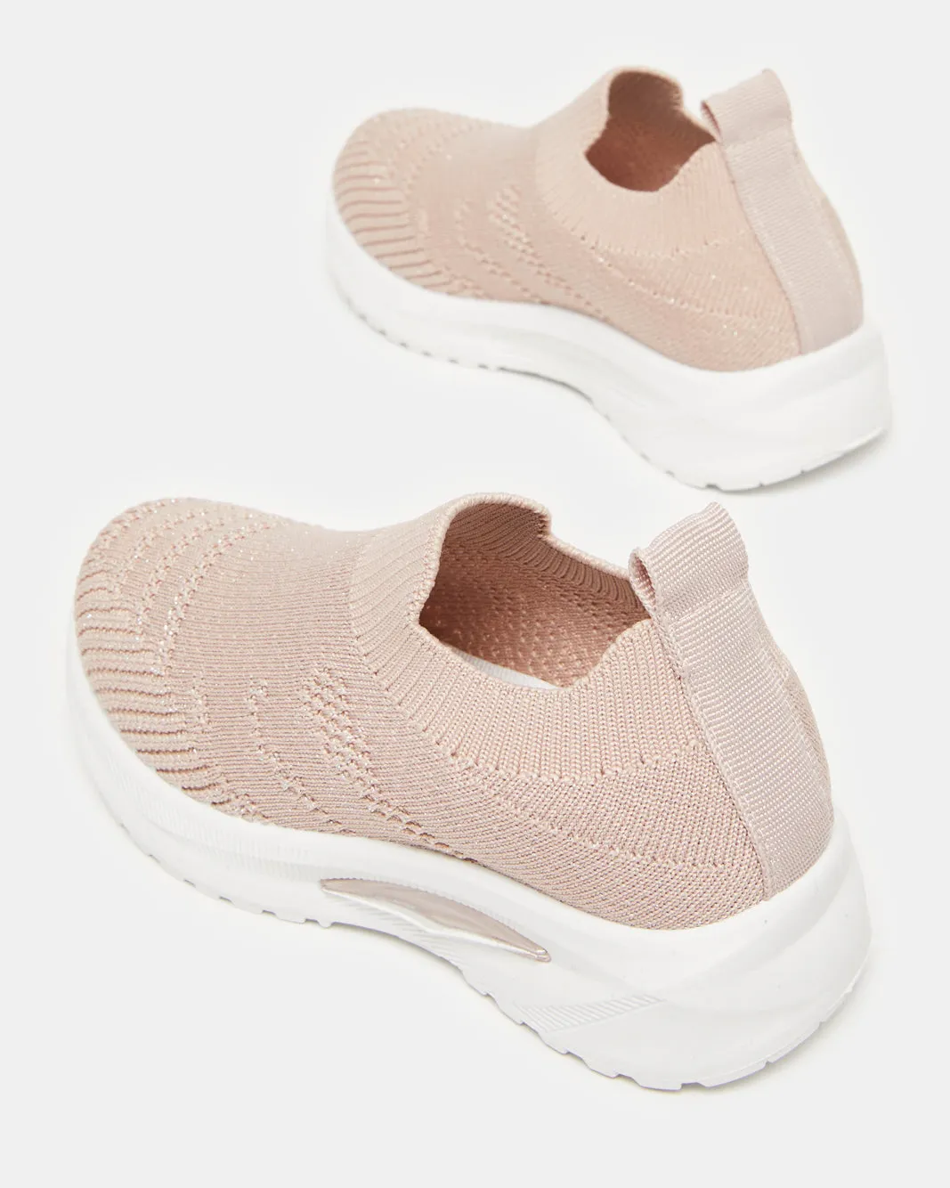 Infant Girls Pink Flyknit Slip-On