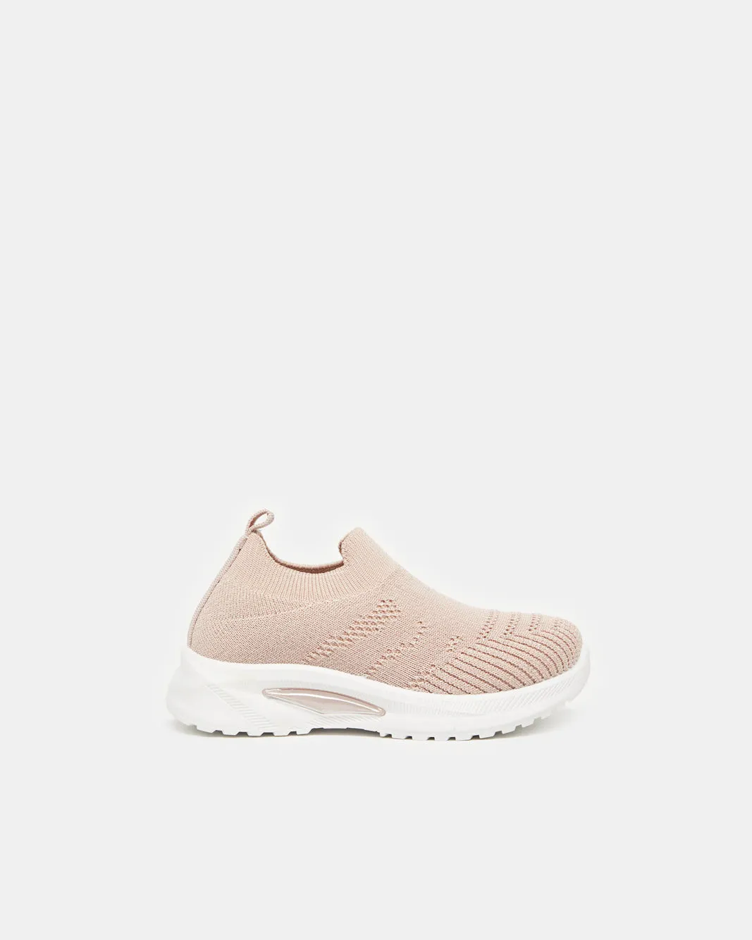 Infant Girls Pink Flyknit Slip-On
