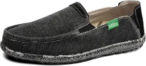 JAMONWU Men's Slip on Shoes Cloth Shoes Deck Shoes Canvas Leisure Vintage Casual Loafer Boat Shoes