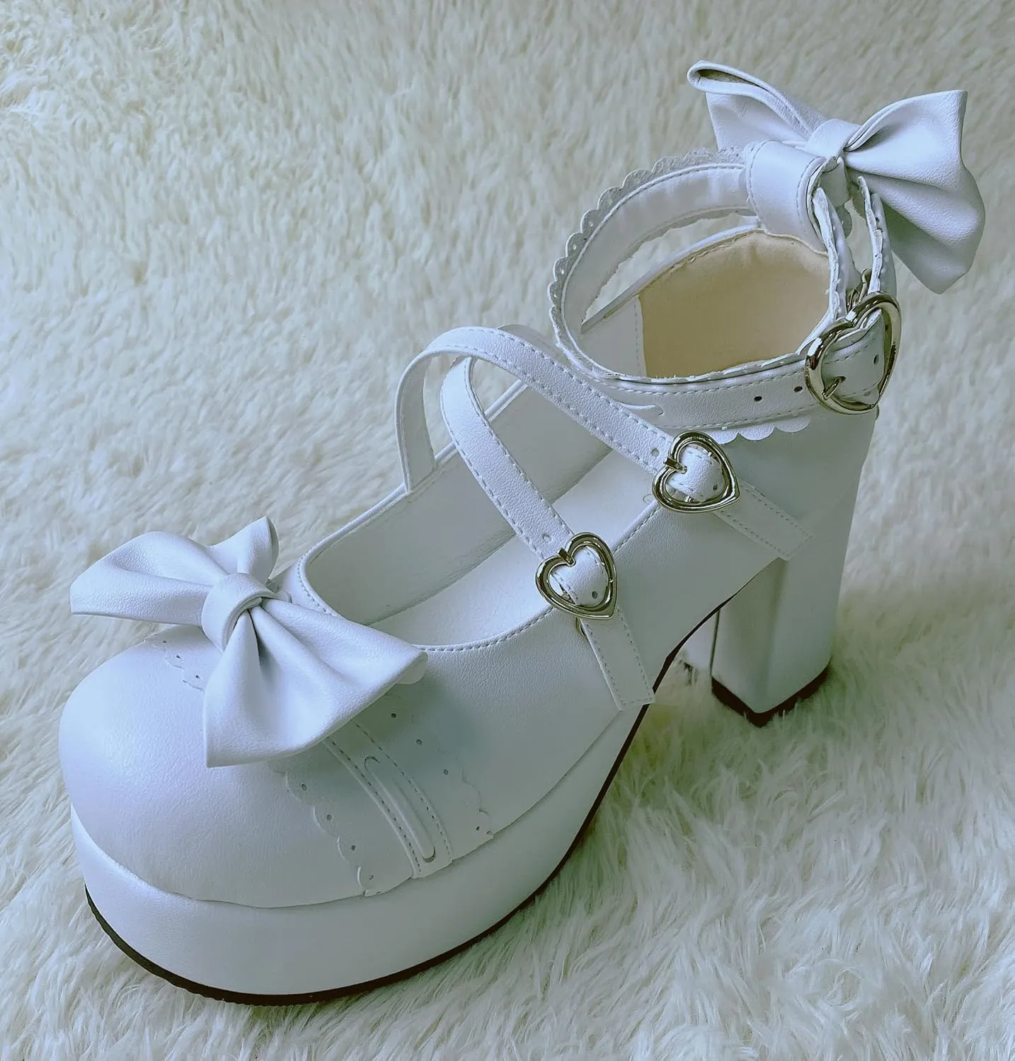 Japanese Lolita Party Shoes Platform Heels Strappy Women's Pumps