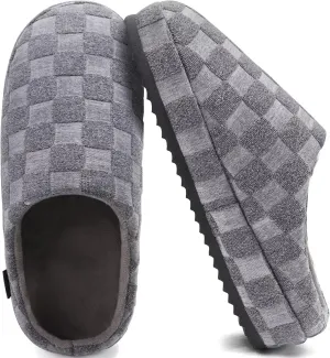 jiajiale Mens House Slippers Cozy Thick Cushion Yoga Foam Lightweight Warm Clog Slippers Slip On Indoor Outdoor Hard Rubber Sole