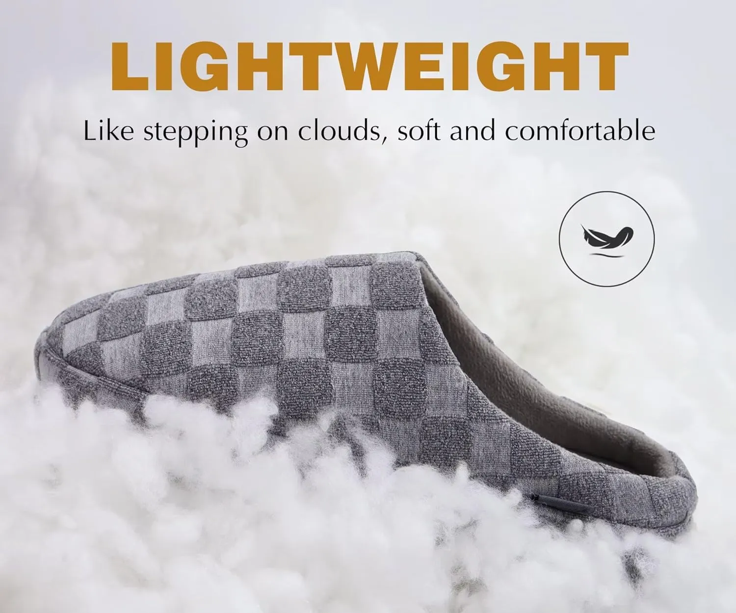 jiajiale Mens House Slippers Cozy Thick Cushion Yoga Foam Lightweight Warm Clog Slippers Slip On Indoor Outdoor Hard Rubber Sole