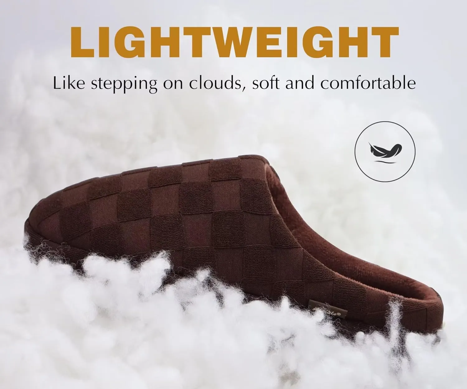 jiajiale Mens House Slippers Cozy Thick Cushion Yoga Foam Lightweight Warm Clog Slippers Slip On Indoor Outdoor Hard Rubber Sole