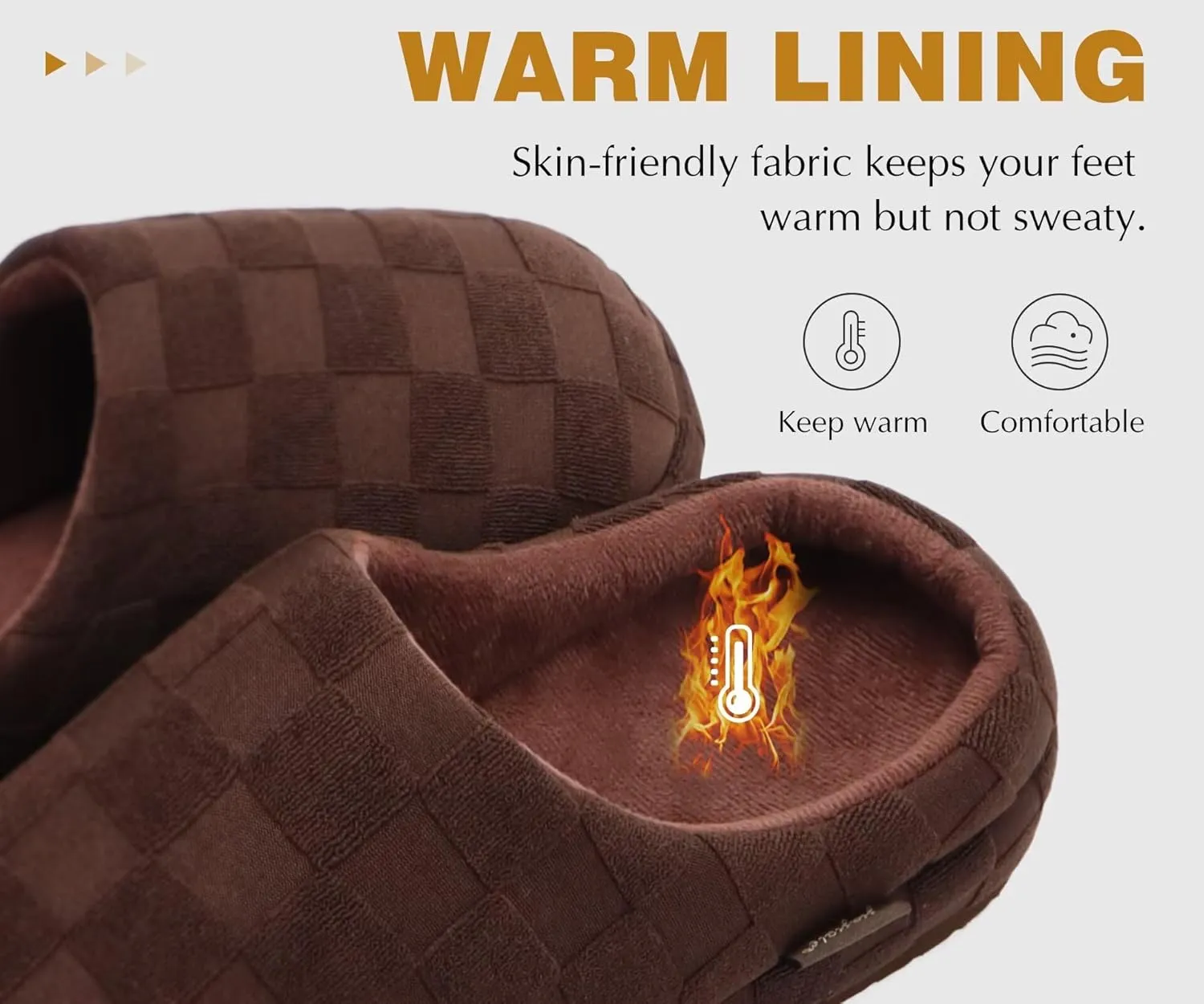 jiajiale Mens House Slippers Cozy Thick Cushion Yoga Foam Lightweight Warm Clog Slippers Slip On Indoor Outdoor Hard Rubber Sole