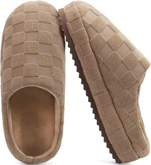 jiajiale Mens House Slippers Cozy Thick Cushion Yoga Foam Lightweight Warm Clog Slippers Slip On Indoor Outdoor Hard Rubber Sole