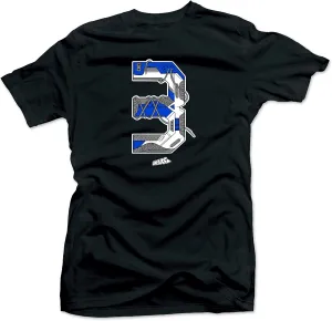 Jordan Retro 3 Varsity Royal Blue Match Tees